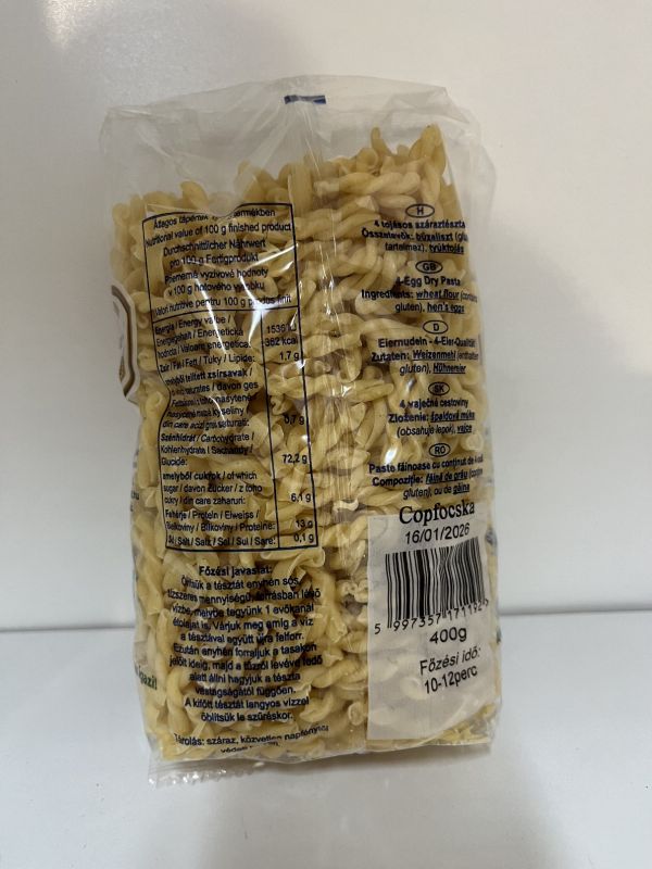 Copfocska (400g) Gergely tészta