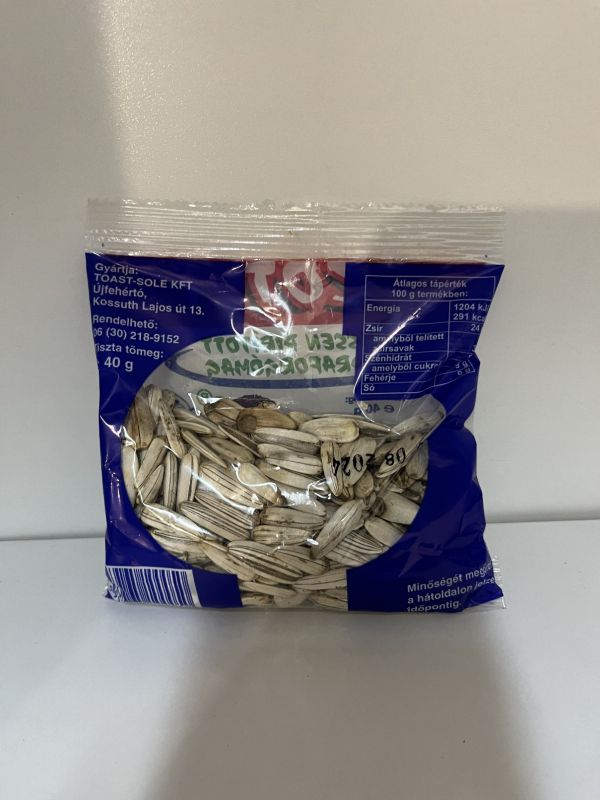 Pirított napraforgómag, sótlan (40g)